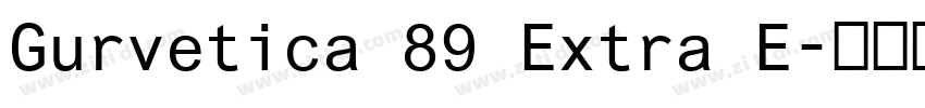 Gurvetica 89 Extra E字体转换